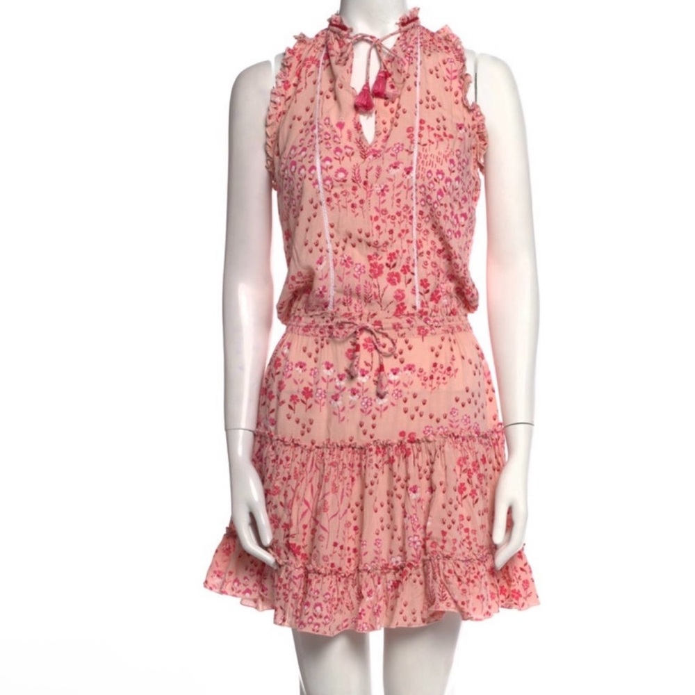 Poupette St. Barth Clara Pink Floral Mini Dress - Picture 10 of 14
